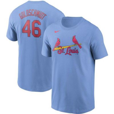 MLB ポール・ゴールドシュミット セントルイス・カージナルス Tシャツ ネーム & ナンバー ナイキ/Nike ライトブルー