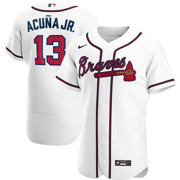 選手実使用モデルと同仕様のナイキMLBユニフォーム
MLB ロナルド・アクーニャ・ジュニア ブレーブス ユニフォーム/ジャージ ホーム 2020 オーセンティック ナイキ/Nike ホワイト