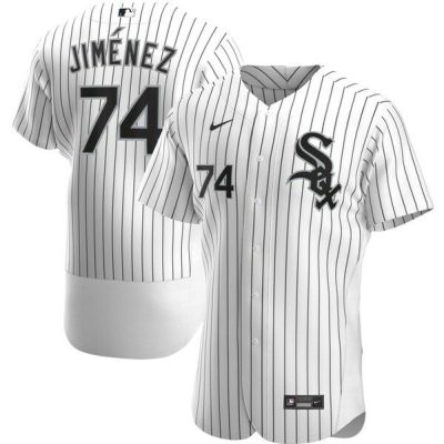 Nike Men's Replica Chicago White Sox Eloy Jimenez #74 Black Cool