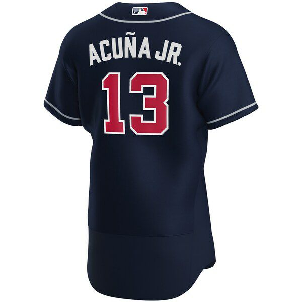 選手実使用モデルと同仕様のナイキMLBユニフォーム
MLB ロナルド・アクーニャ・ジュニア ブレーブス ユニフォーム/ジャージ オルタネート 2020 オーセンティック ナイキ/Nike ネイビー