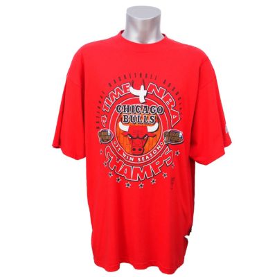 NBA ブルズ 1996年 ファイナル優勝 シーズン72勝達成 記念Tシャツ Logo