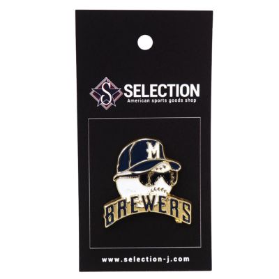 MLB ミルウォーキー・ブリュワーズ ピンバッチ/ピンズ Team Ball Mascot Pin Aminco