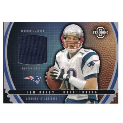 NFL トム・ブレイディ ペイトリオッツ トレーディングカード 2003 Standing O Swatches Authentic Game Jerseys Card Upper Deck
