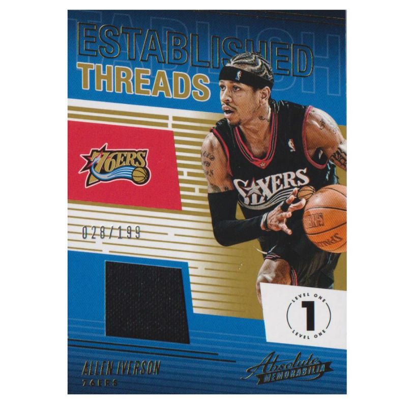 NBA アレン・アイバーソン 76ers トレーディングカード 2018-19 Absolute Memorabilia Established  Threads Card 028/199 Panini | セレクション | MLB NBA NFL プロ野球グッズ専門店 公式オンラインストア