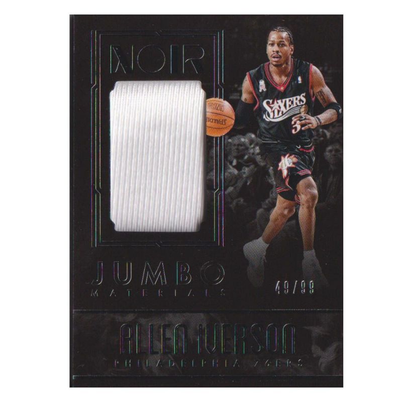 NBA アレン・アイバーソン 76ers トレーディングカード 2016-17 Panini Noir Jumbo Materials Card  49/99 Panini | セレクション | MLB NBA NFL プロ野球グッズ専門店 公式オンラインストア