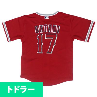 Outerstuff Little Kids' Los Angeles Angels Shohei Ohtani #17 Red T-Shirt