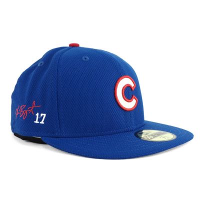 MLB クリス・ブライアント シカゴ・カブス キャップ/帽子 サイン刺繍入り Authentic Diamond Era 59fifty  ニューエラ/New Era ロイヤル