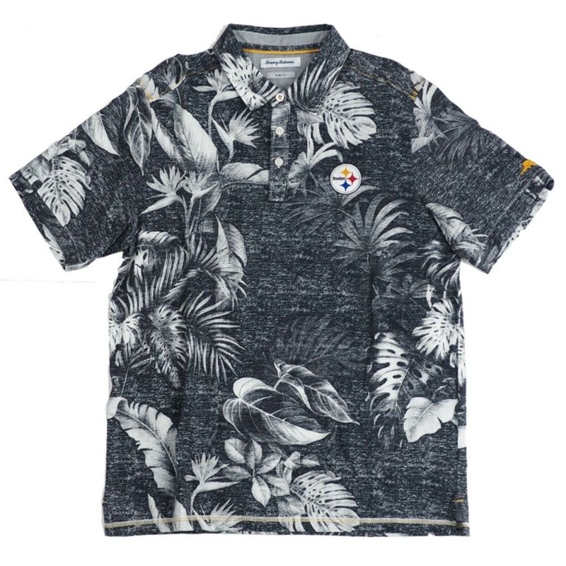 NFL スティーラーズ アロハ ハワイアン ポロシャツ Tommy Bahama