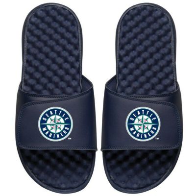 Chicago Cubs ISlide 2021 City Connect Logo Slide Sandals - Navy