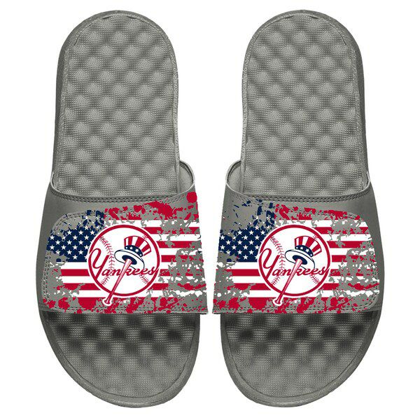 MLB ニューヨーク・ヤンキース サンダル/シューズ American Flag Slide Sandals ISlide グレー セレクション MLB NBA NFL プロ野球グッズ専門店 公式オンラインストア MLB ヤンキース ファンクラブセット 2009 ワールド チャンピオンズ キット SGA レアアイテム
