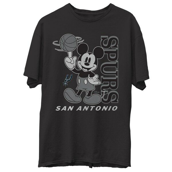 Nba サンアントニオ スパーズ Tシャツ ディズニー ミッキーマウス Disney Vintage Mickey Baller T Shirt Junk Food ブラック セレクション Mlb Nba Nfl プロ野球グッズ専門店 公式オンラインストア