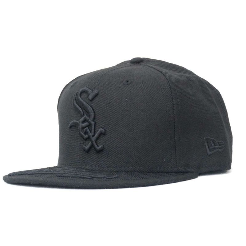 MLB シカゴ・ホワイトソックス キャップ/帽子 チームスクリプト 9FIFTY Adjustable Strapback Hat ニューエラ/New  Era ブラック | セレクション | MLB NBA NFL プロ野球グッズ専門店 公式オンラインストア