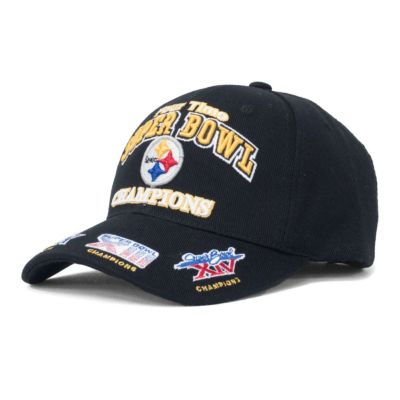 ヴィンテージ　USA製　NFL　ピッツバーグ　スティーラーズ　レザー　キャップ ピッツバーグ スティーラーズ グッズ を手広く取り扱う、実店舗