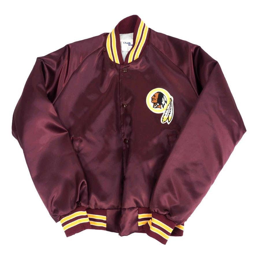 レッドスキンズ スタジャン NFL サテンジャケット Chalk Line メンズ