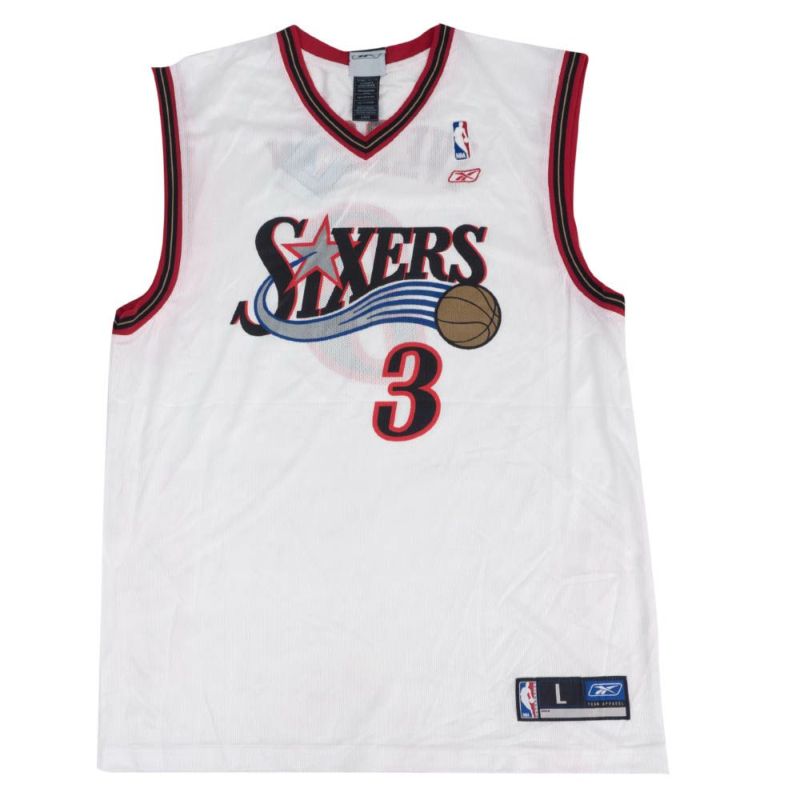 アイバーソン ユニフォーム NBA ユニフォーム レプリカ シクサーズ 76ers 白 ホワイト リーボック Reebok ジャージ | セレクション  | MLB NBA NFL プロ野球グッズ専門店 公式オンラインストア