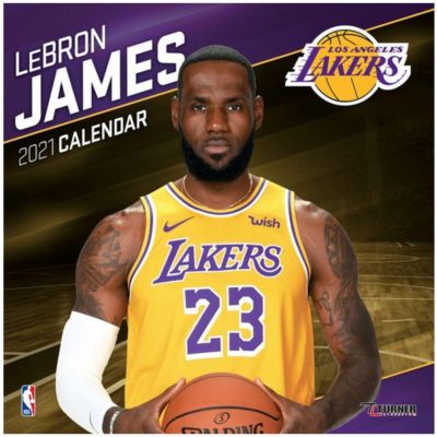 レブロン・ジェームズ カレンダー NBA レイカーズ 2021年版 プレーヤー 壁掛け ポスターインテリア Turner 