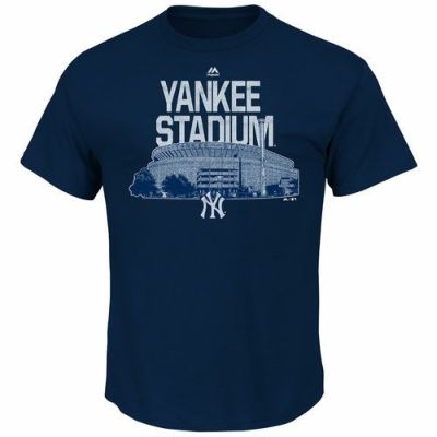 リニューアル記念メガセール MLB ヤンキース Tシャツ ヤンキー・スタジアム マジェスティック/Majestic ネイビー 1009IK 