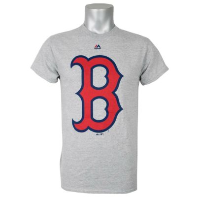 リニューアル記念メガセール MLB レッドソックス Tシャツ プライマリーロゴ マジェスティック/Majestic グレーB 1009IK 