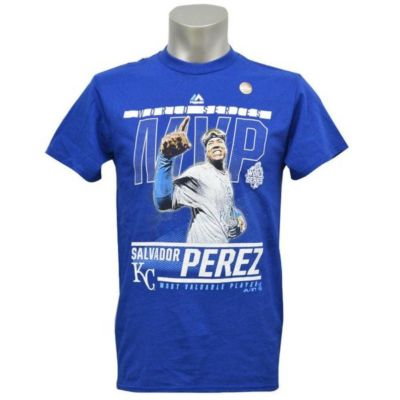サルバドール・ペレス Tシャツ MLB ロイヤルズ 2015 ワールドシリーズ MVP 受賞記念 マジェスティック/Majestic ロイヤル 201014IK 