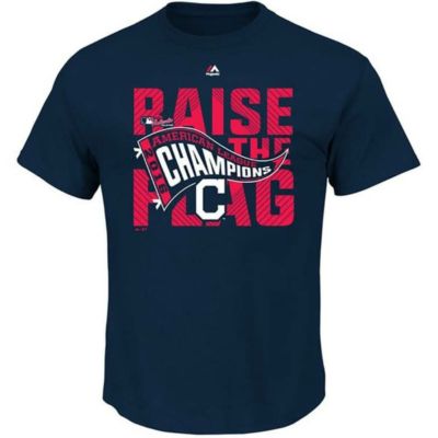 インディアンス Tシャツ MLB 2016 ア・リーグチャンピオン ロッカールーム マジェスティック/Majestic ネイビー 201014IK 