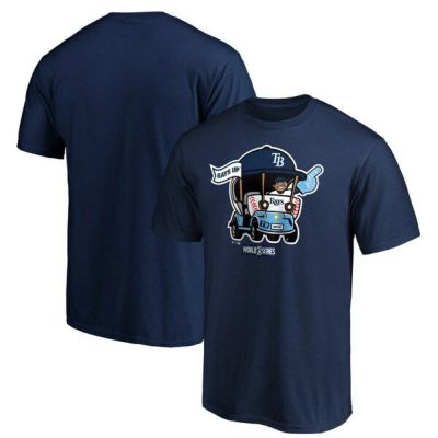  タンパベイ・レイズ Tシャツ tシャツ MLB 2020 ワールドシリーズ進出記念 ネイビー メンズ 半袖 MLB2020PS