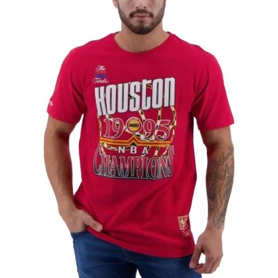 ロケッツ Tシャツ tシャツ NBA ミッチェル＆ネス/Mitchell & Ness レッド 1995 NBA優勝 復刻デザイン メンズ 半袖2203MN特集