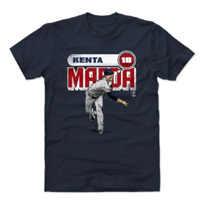 前田健太 Tシャツ MLB ミネソタ・ツインズ プレーヤー アートコットン ミネソタ 半袖 ネイビー 500LEVEL