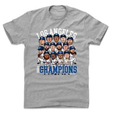 ドジャース ワールドシリーズ 2020 優勝 Tシャツ tシャツ MLB 優勝 500LEVEL ヘザーグレー メンズ 半袖 WS2020