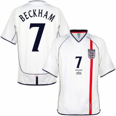 2002W杯 イングランド代表 半袖ユニフォーム ベッカム L | www.esn-ub.org