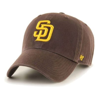 ダルビッシュ有 所属 パドレス キャップ 帽子 MLB 47Brand 47ブランド ブラウン アジャスタブル フリーサイズ Cleanup Adjustable Cap