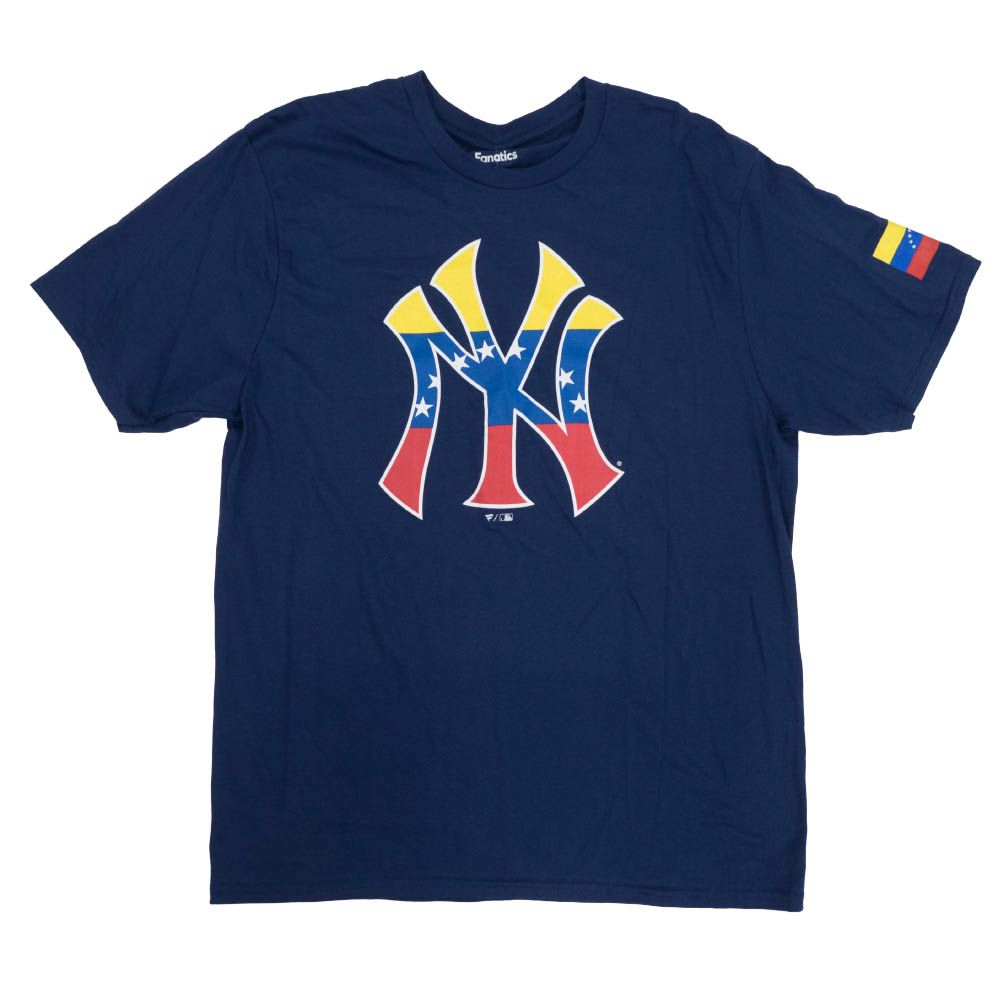 ヤンキース Tシャツ Mlb ベネズエラ フラッグ ロゴ Fanatics Branded ネイビー セレクション Mlb Nba Nfl プロ野球グッズ専門店 公式オンラインストア