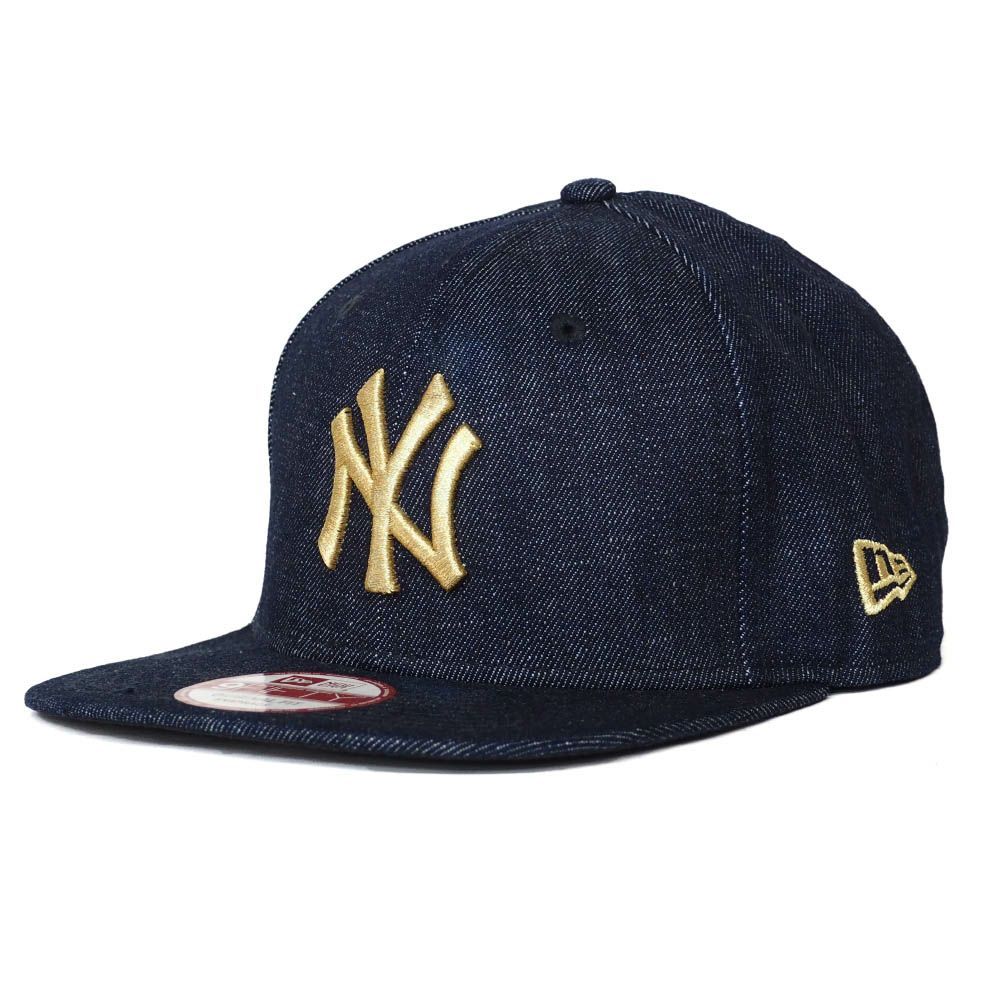ヤンキース キャップ 帽子 MLB ニューエラ 9FIFTY デニム スナップバック アジャスタブル New Era インディゴ