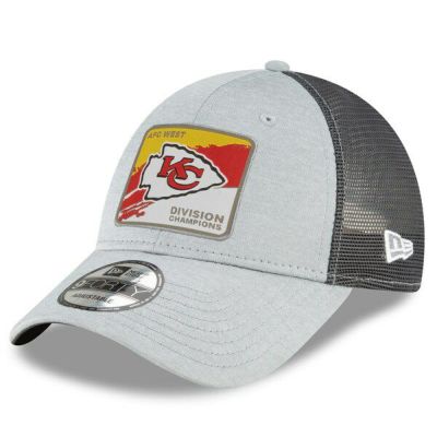 NFL キャップ チーフス ニューエラ New Era 9FORTY アジャスタブル 2020AFC西地区優勝記念 ロッカールーム NFLPO2020