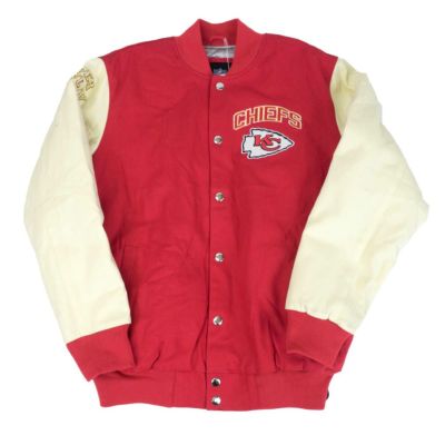 【美品・希少】CHIEFS チーフス NFL ジャケット 2XL Mitchell & Ness NFL TEAM LEADER SATIN BOMBER VINTAGE LOGO