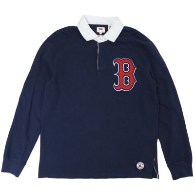 レッドソックス ポロシャツ MLB リーバイス Levi's ネイビー メンズ 長袖