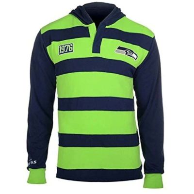 NFL シアトル シーホークス スウェット 裏起毛 ホワイト　グレー　サイズL GOOD ROCK SPEED:〈洗濯機可能〉NYC 裏起毛 クルーネック プル
