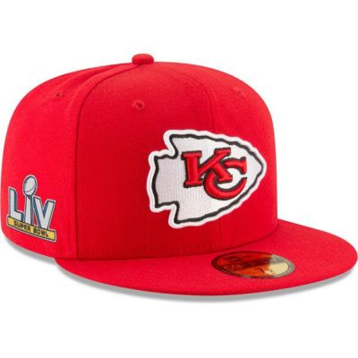 NFL キャップ チーフス ニューエラ New Era 59FIFTY レッド 第55回スーパーボウル記念サイドパッチ付き SB55