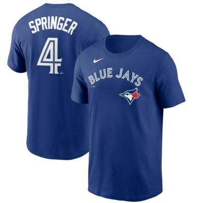 ジョージ・スプリンガー Tシャツ ブルージェイズ MLB ナイキ Nike ロイヤル メンズ 半袖 tシャツ 21ns 21nrs