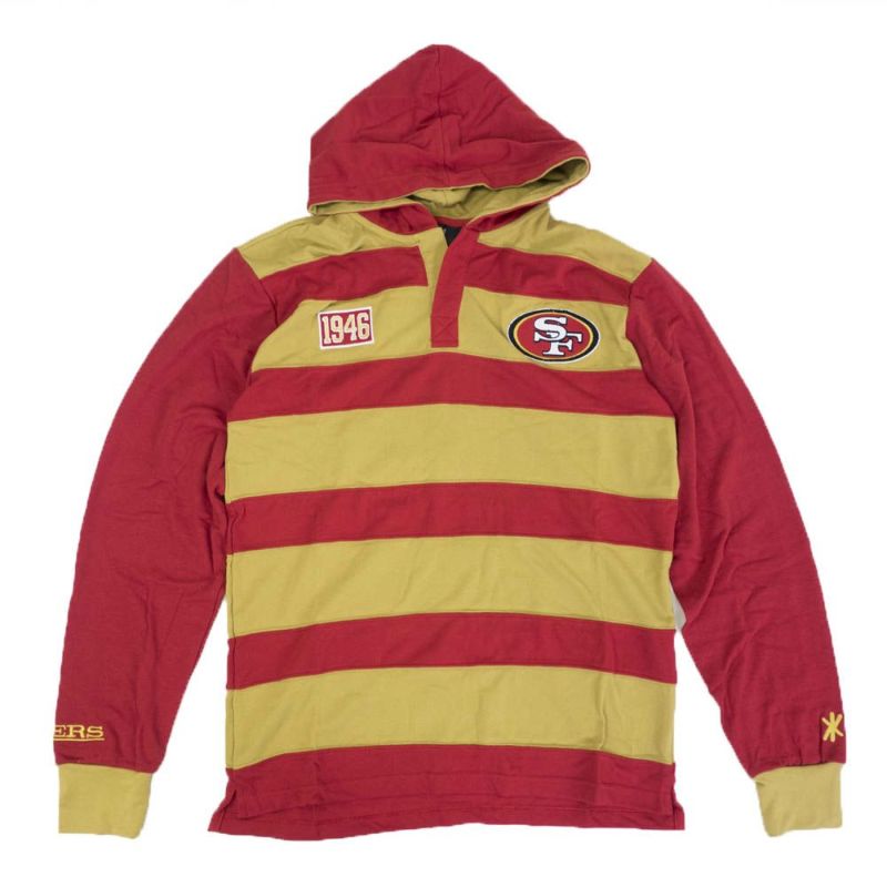 NFL パーカー フーディー 49ers コットン ラグビー ポロシャツ KLEW レッド | セレクション | MLB NBA NFL  プロ野球グッズ専門店 公式オンラインストア