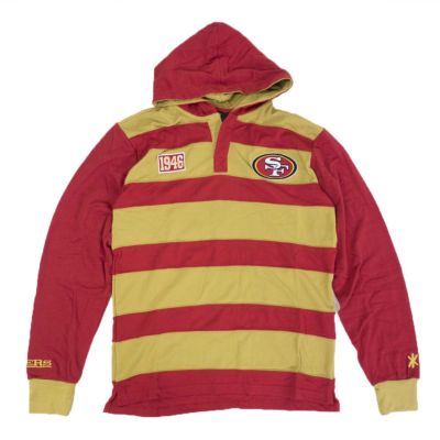 NFL パーカー フーディー 49ers コットン ラグビー ポロシャツ KLEW