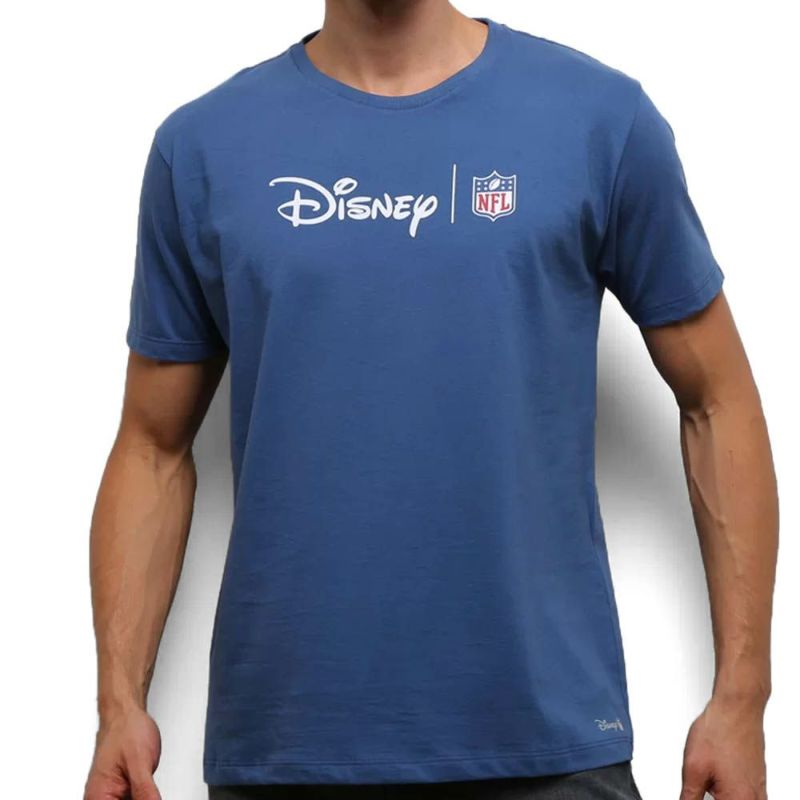 NFL Tシャツ ディズニー メンズ 半袖 tシャツ ネイビー Disney Logo T