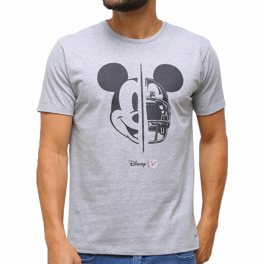 Nfl Tシャツ ディズニー ミッキー Disney Micky Helmet 半袖 メンズ グレー セレクション Mlb Nba Nfl プロ野球グッズ専門店 公式オンラインストア