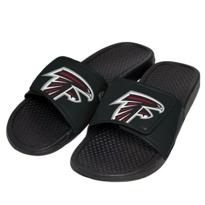 NFL サンダル シューズ ファルコンズ Cropped Big Logo Flip Flop Forever Collectibles ブラック