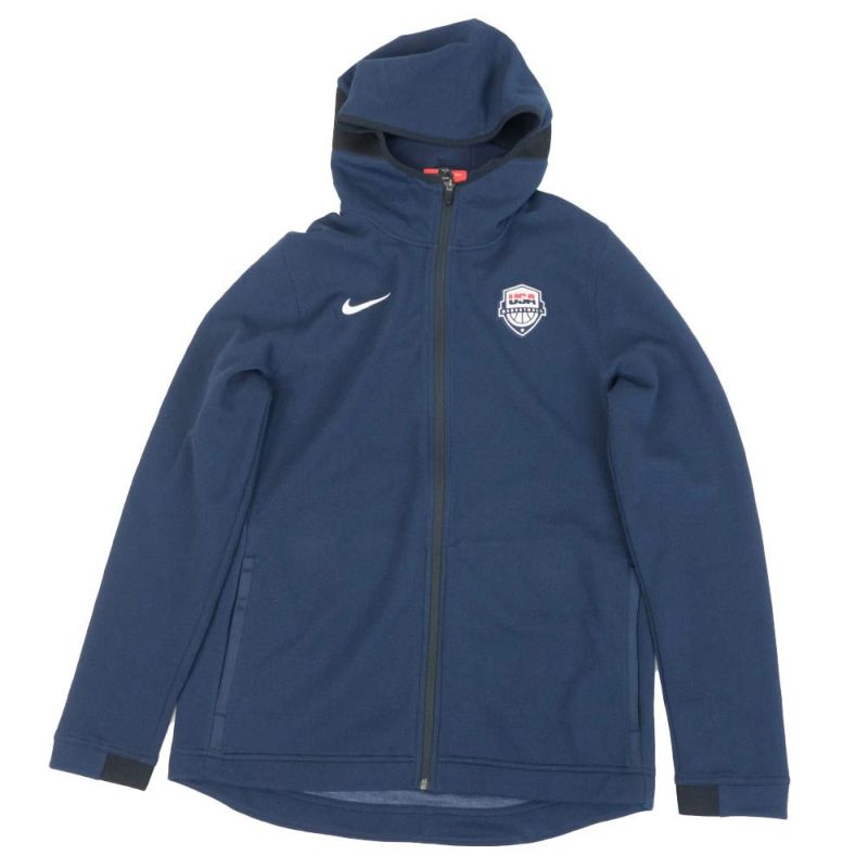 バスケアメリカ代表 USAチーム NBA パーカー ナイキ Nike ネイビー AT4961-451 メンズ フルジップ Showtime Full  Zip Hoodie Jacket | セレクション | MLB NBA NFL プロ野球グッズ専門店 公式オンラインストア