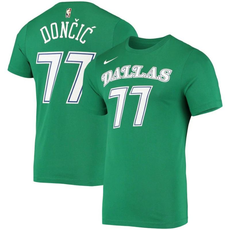 ルカ・ドンチッチ Tシャツ NBA マーベリックス Classic Edition Name & Number T-Shirt ナイキ Nike  グリーン | セレクション | MLB NBA NFL プロ野球グッズ専門店 公式オンラインストア