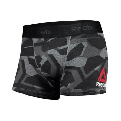 UFC ボクサーショーツ ボクサーブリーフ リーボック Reebok グレー メンズ ショートパンツ ショーツ Tri-Blend Fight Boxer Brief ii
