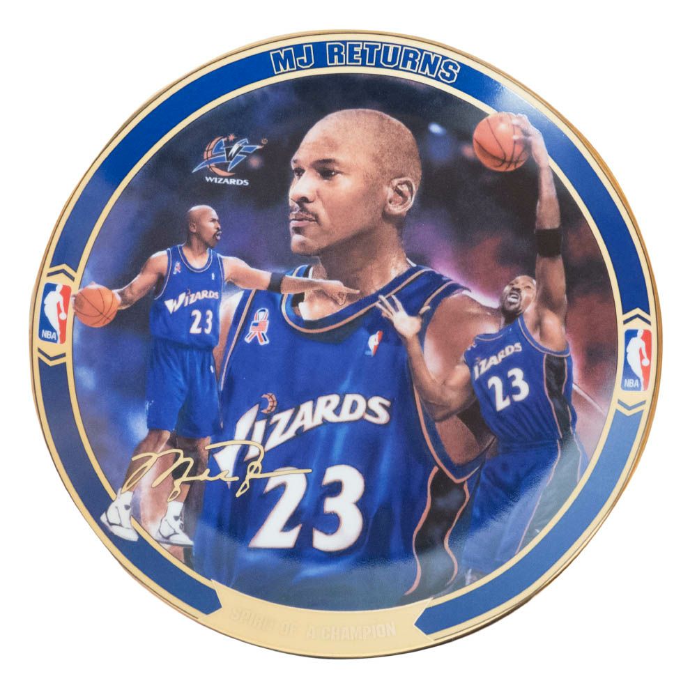 マイケル・ジョーダン ウィザーズ NBA グッズ 皿 プレート MJ Returns 