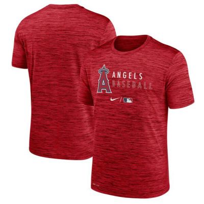 エンゼルス Tシャツ MLB 選手着用 Authentic Collection ナイキ NIKE プラクティス パフォーマンス 半袖 ヘザーレッド
