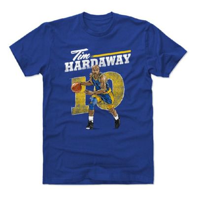 ティム・ハーダウェイ Tシャツ NBA ウォリアーズ Retro T-Shirts 半袖 500Level ロイヤルブルー