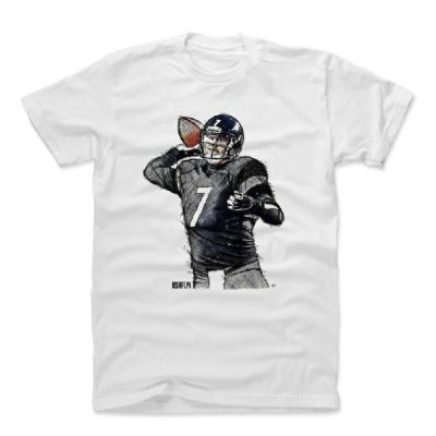 NFL Tシャツ ベン・ロスリスバーガー スティーラーズ Sketch K T-Shirts 500LEVEL ホワイト